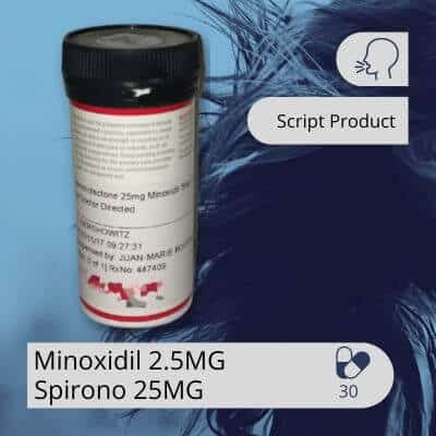 Minoxidil 2.5MG Spironolactone 25MG